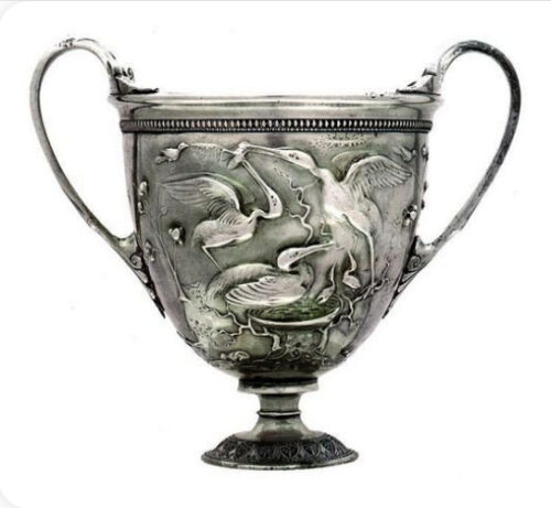 Skat fra Boscoreale nær Pompei. 1. århundrede e.Kr. Kilde: Wikipedia