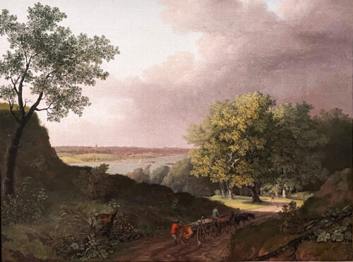 Jens Juul: En Brændevogn en tidlig morgen. Odense Bymuseum