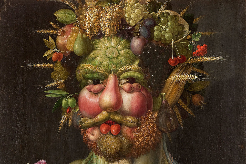 Guiseppe Arcimboldo. Portræt af Rudolf II som Vertumus. Skokloster/Google Art Project